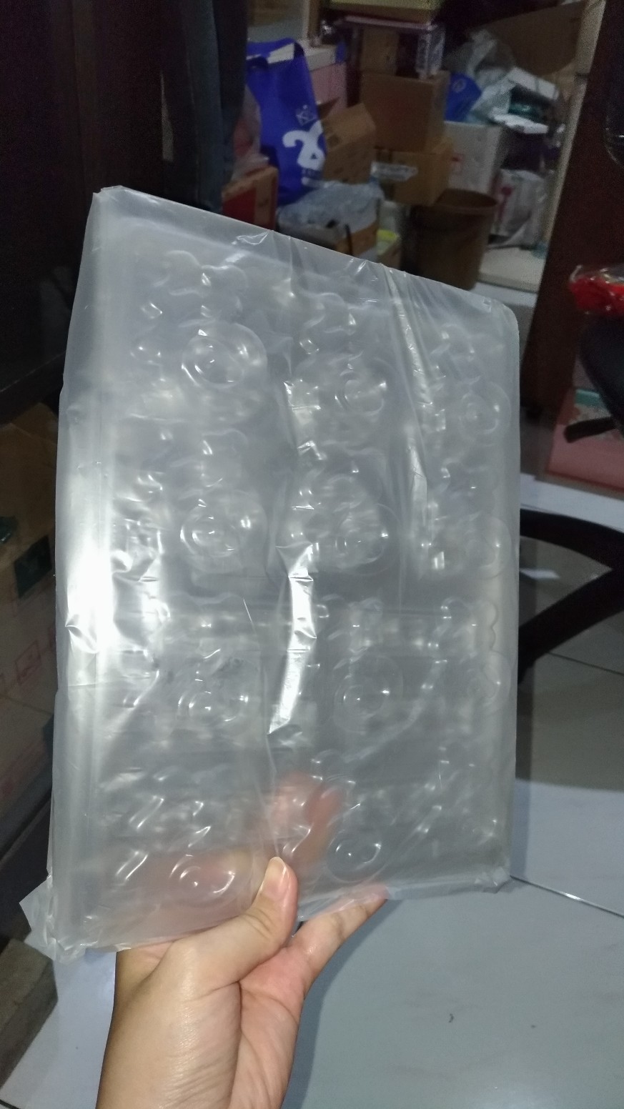 Cj Cetakan Coklat Koin Coin & Plakat Plastik