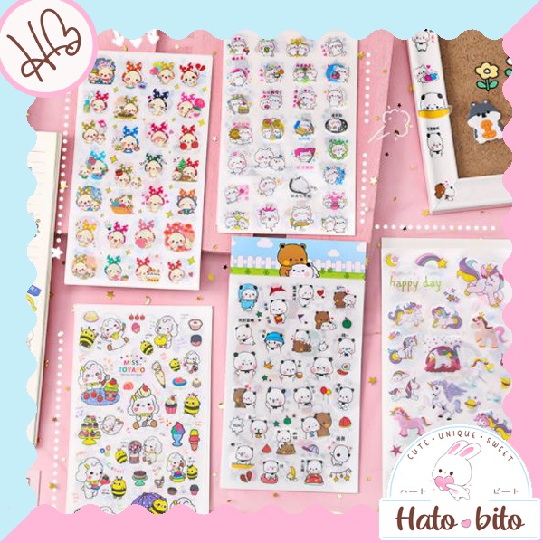 

Sticker DIY 1 set isi 6 lembar lucu cute dekorasi bullet journal hiasan scrapbook HB1157