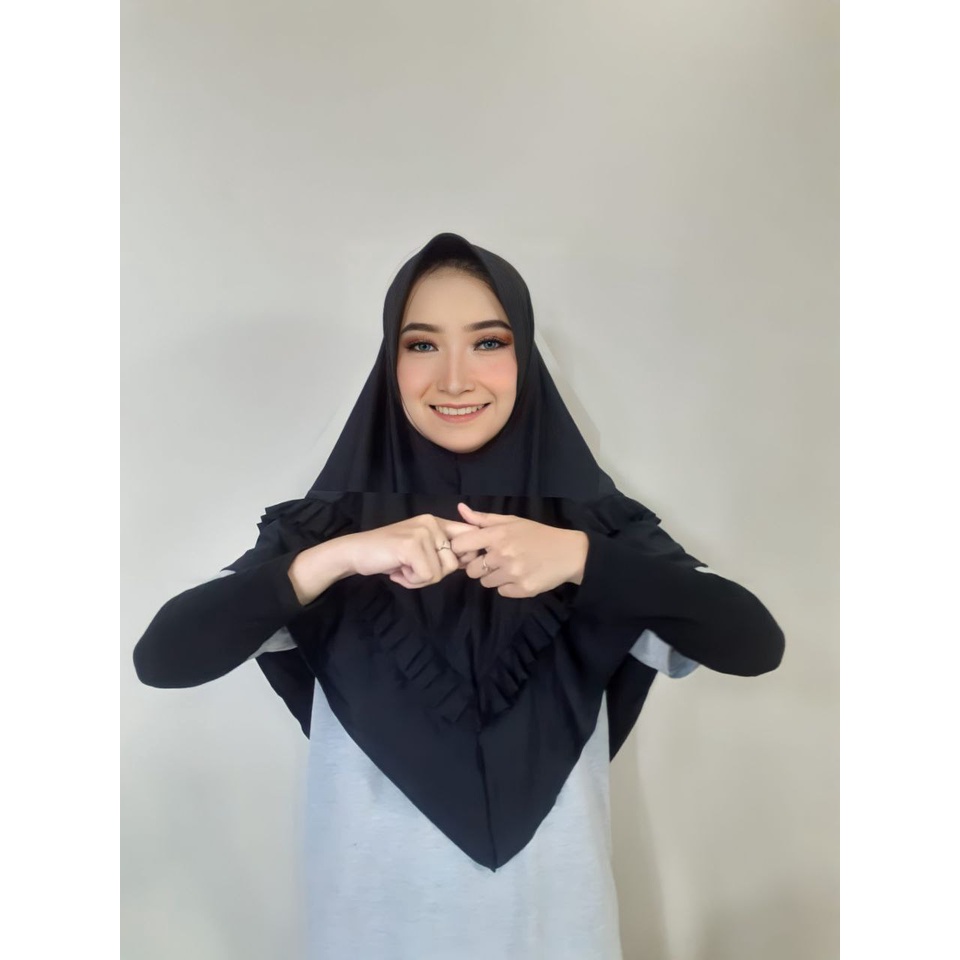 JILBAB KERUDUNG BERGO SYARI INSTAN JERSEY JRA