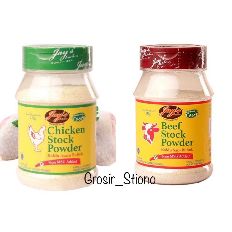 

Jays Chicken Stock Powder 150g / Beef Stock Powder 150g
