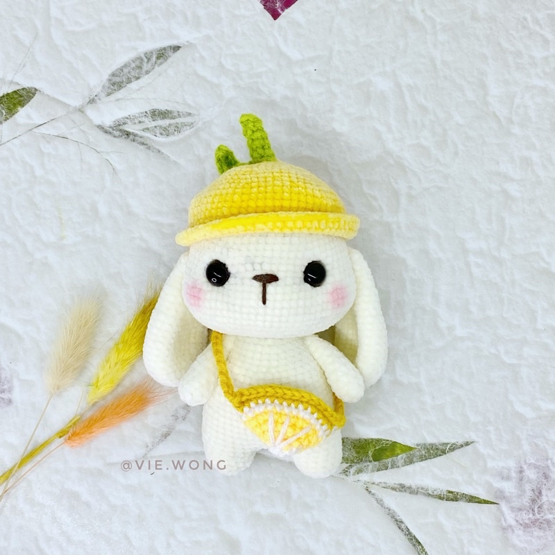 boneka rajut amigurumi lemon bunny kelinci lucu