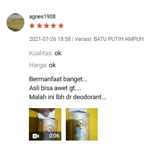 BATU PUTIH AMPUH WHITE STONE- BATU PEMBASMI BAU BADAN