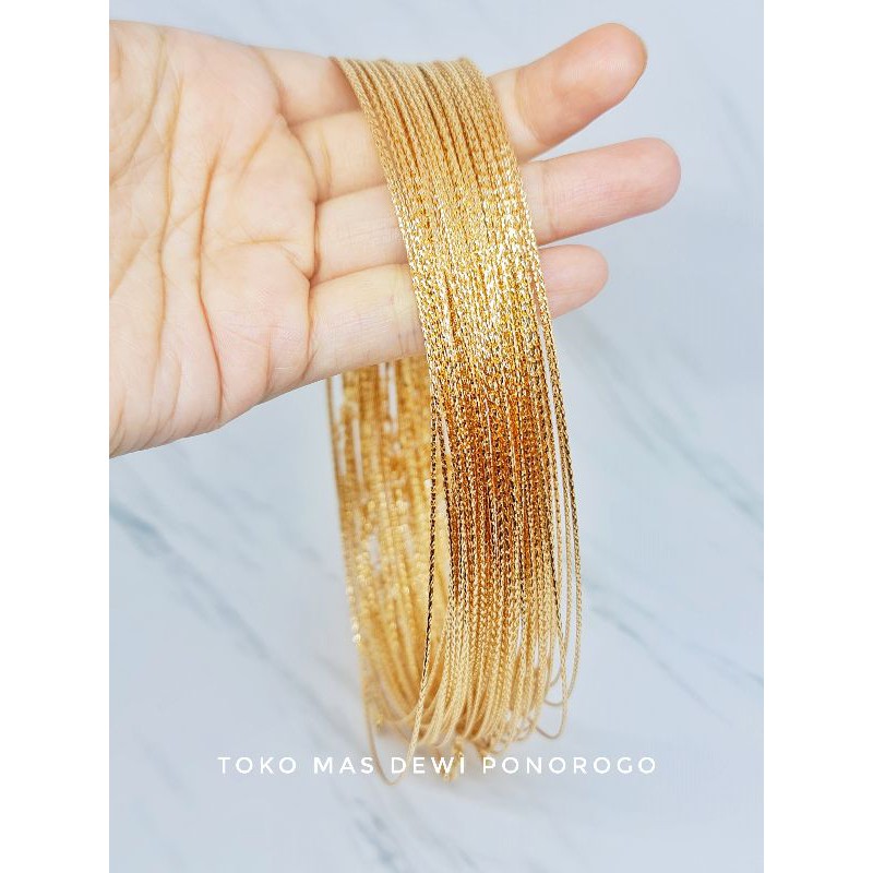 KALUNG EMAS CHOKER Emas Asli Kadar 8K/375% Yellow Gold