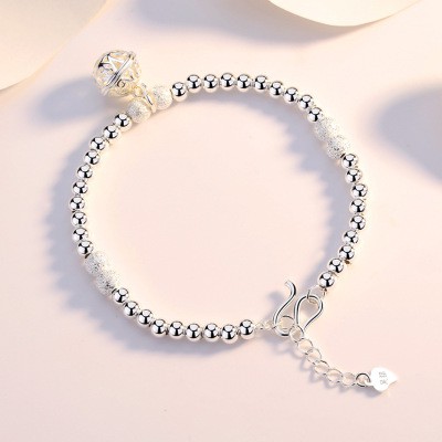 925 perak sterling gelang wanita lucky bell fashion perhiasan