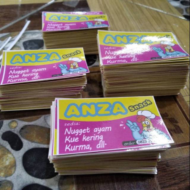 

Stiker kemasan LEBARAN