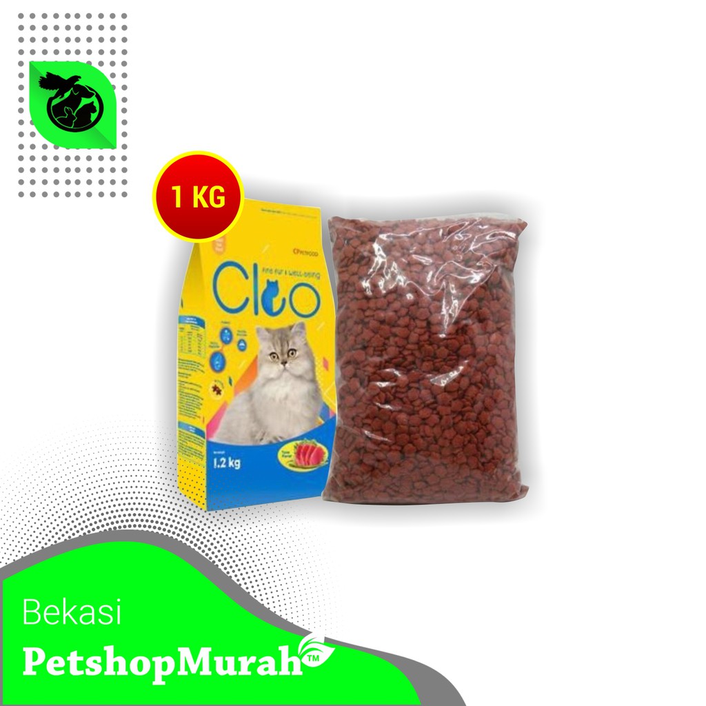 Cat Food CLEO repacking 1 kg makanan kucing repack Tuna