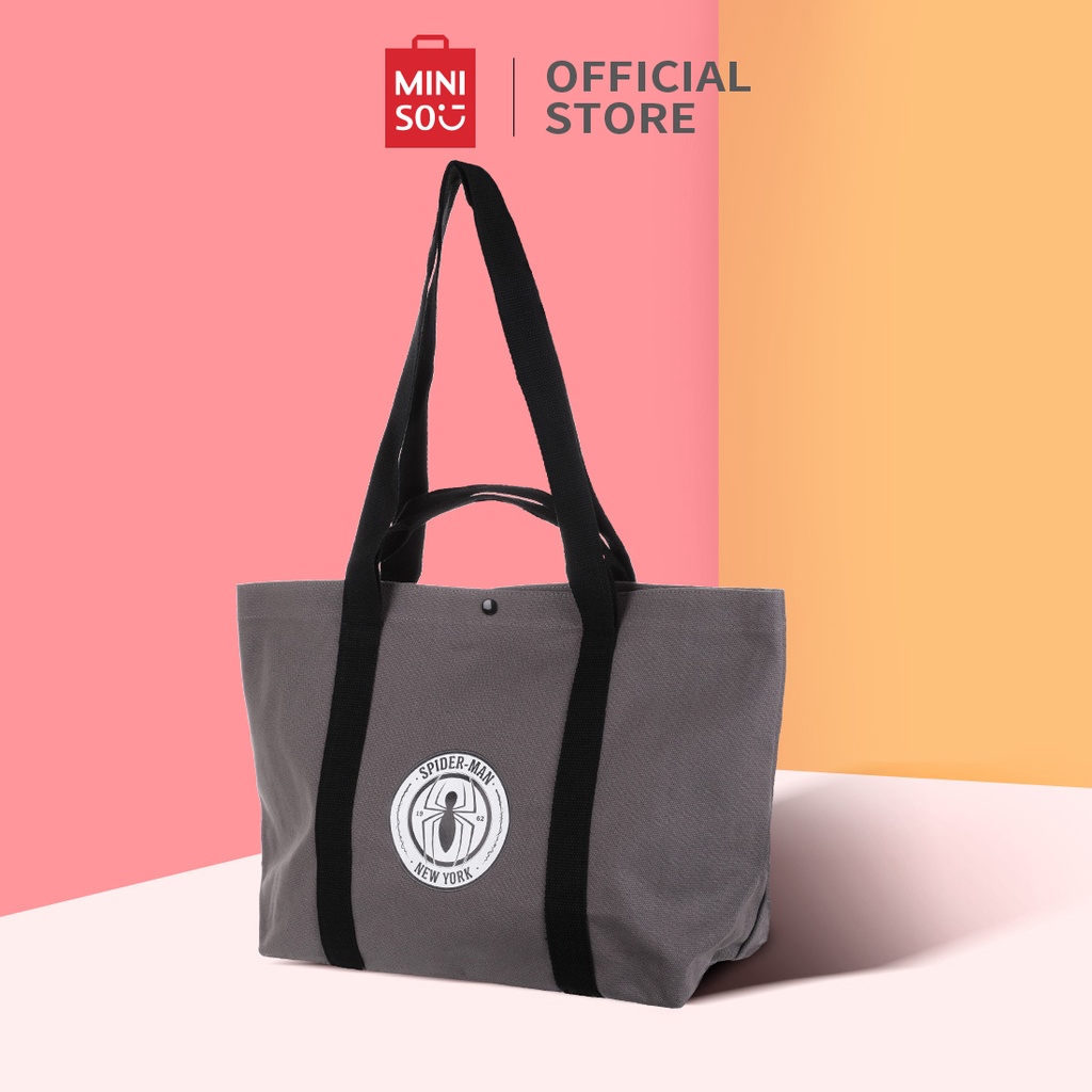 MINISO Tas Bahu Shoulder Bag Hand Bag Wanita Cewek Shopping Totebag Belanja Terbaru Import Kasual tas selempang wanita pria kekinian 2021