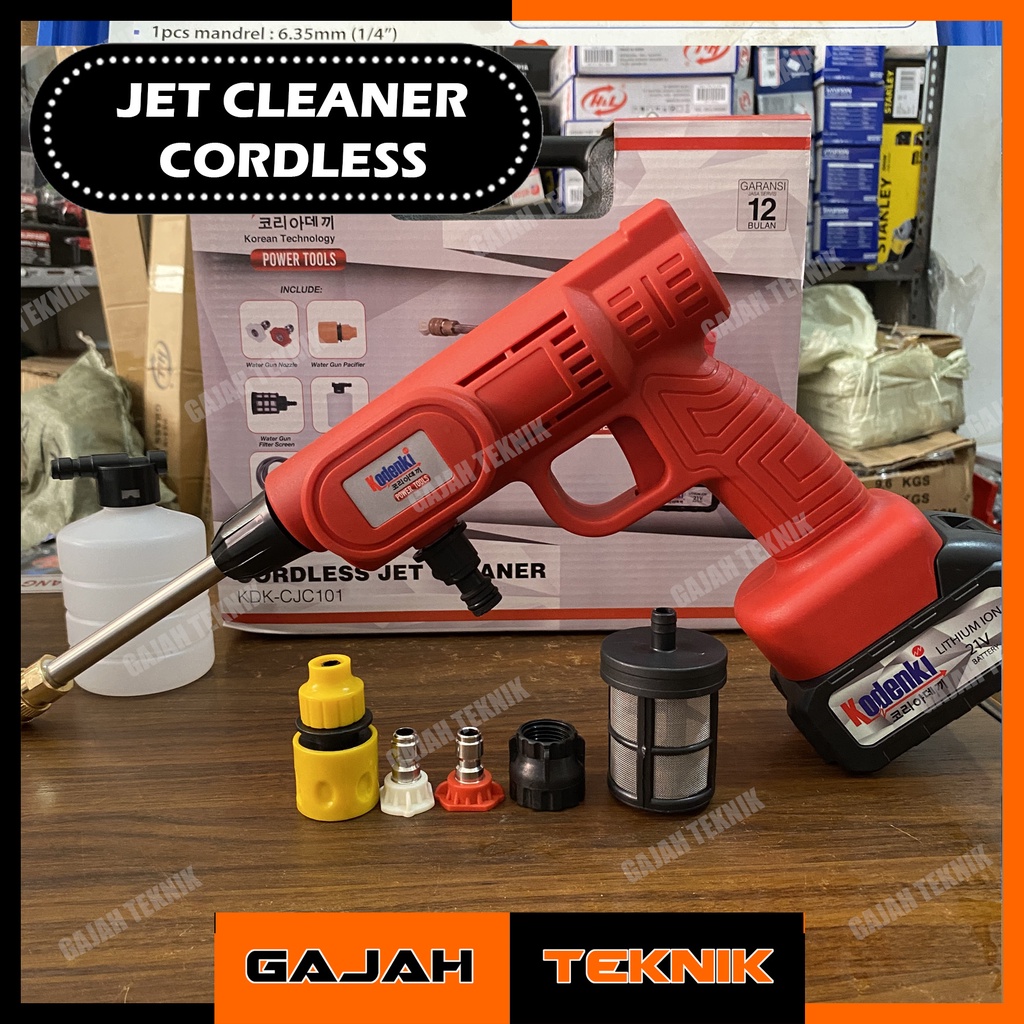 Mesin Cordless Jet Cleaner Kodenki / Mesin Jet Cleaner Cordless