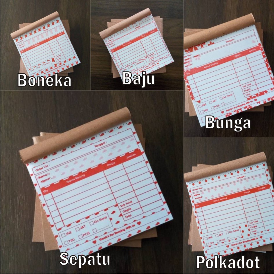 

Nota Mini Motif Bunga Boneka Sepatu Polkadot / Nota Olshop / Nota Kontan / Nota 1 Ply / Nota 2 Ply