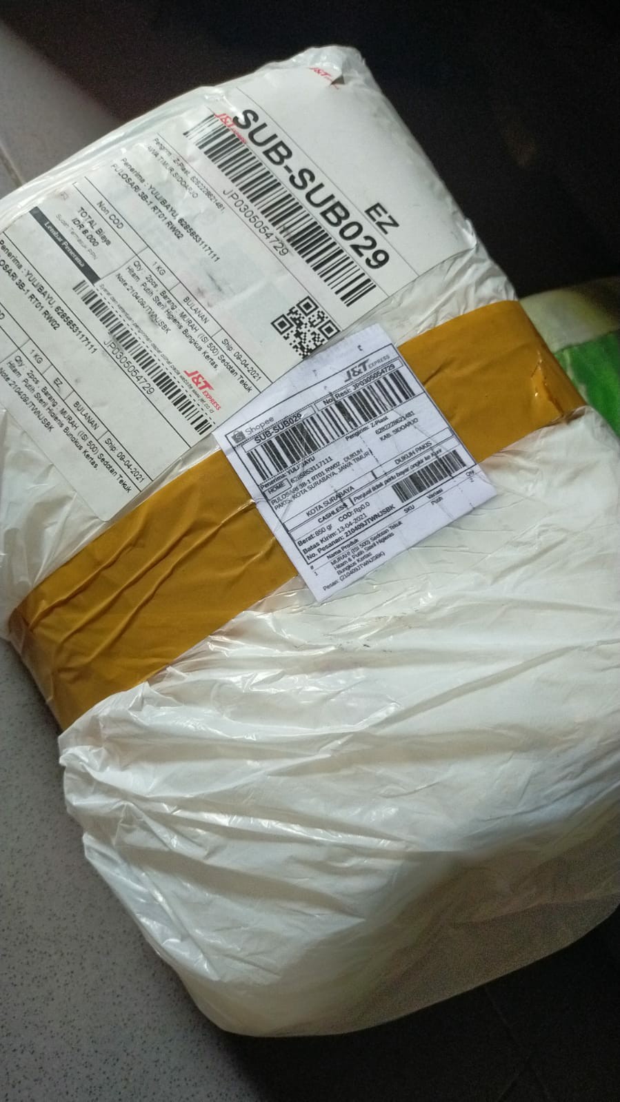 Murah! (isi 500) Sedotan Tekuk Hitam & Putih Steril Higienis Bungkus Kertas