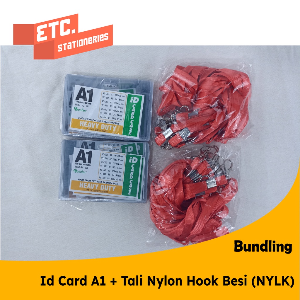 

Paket Bundling Id Card A1 + Tali Nylon Hook Besi (NYLK)