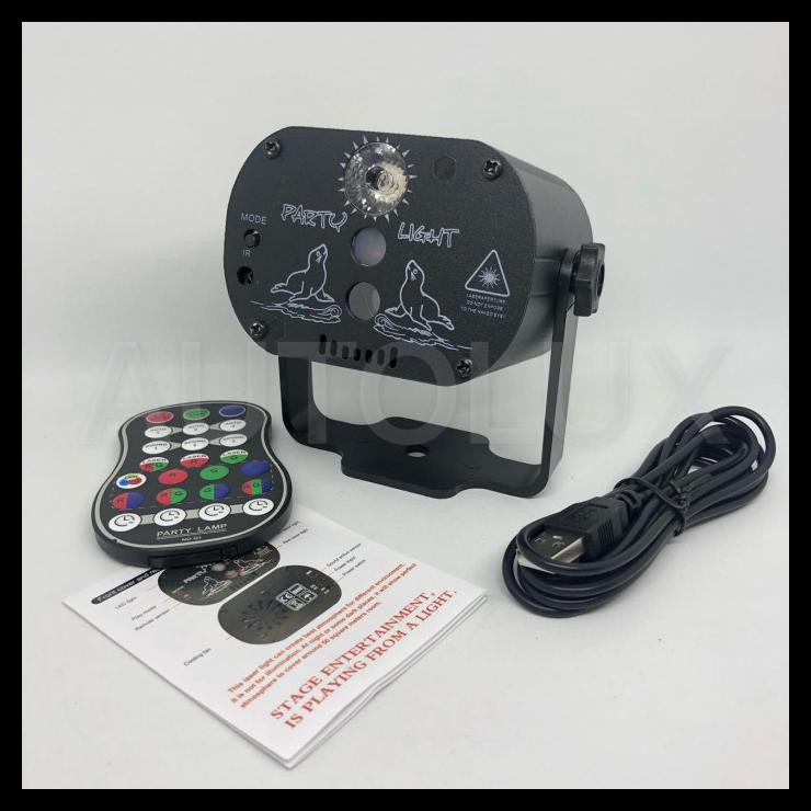 Terbaru Laser Proyektor Disco Party Club Djlight 60 Mini Led Rgb / Lampu Disko