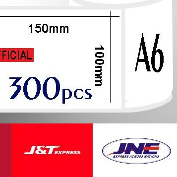 

➾ LABEL BARE 100X150 KERTAS STICKER THERMAL 100x150 mm RESI (300 pcs) ۝