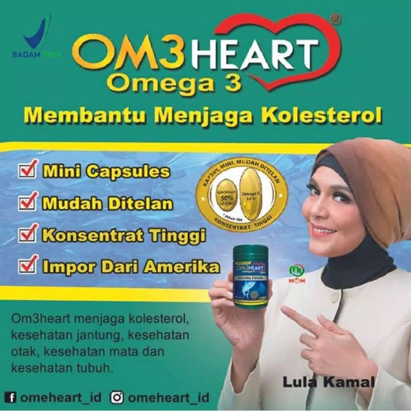 Om3heart isi 30s &amp; 60s. Omega 3 Natural Fish Oil