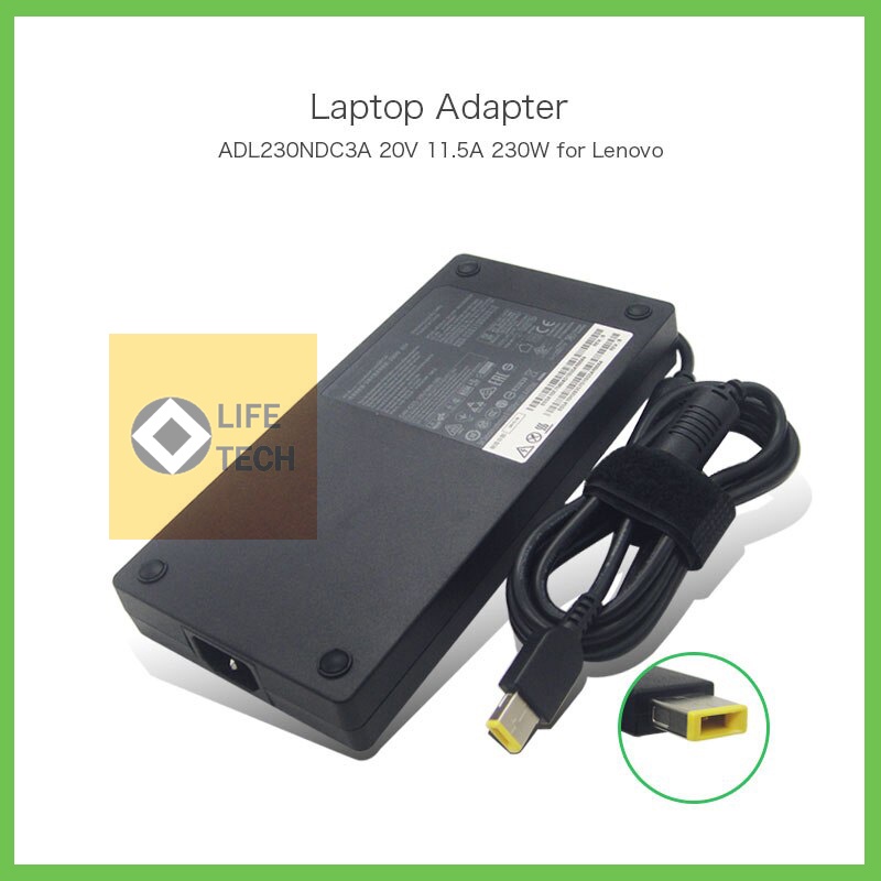 Adaptor Lenovo ThinkPad P50 P51 P70 P71 20V 11.5A 230W USB Pin Central 5A10H28357 ADL230NDC3A 00HM626 SA10E75804 00HM626 00HM627 36200321 45N0554 5A10H28356 ADL170NLC2A ADL230NDC3A ADL230NLC3A