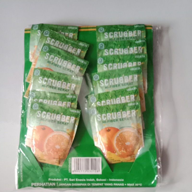 

scurber isi 12 sachet rasa jeruk