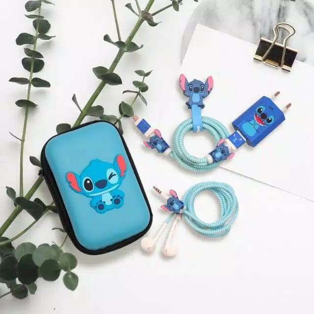 Pelindung Kabel Charger+Pelindung Hetset+Dompet Kabel (1 SET)