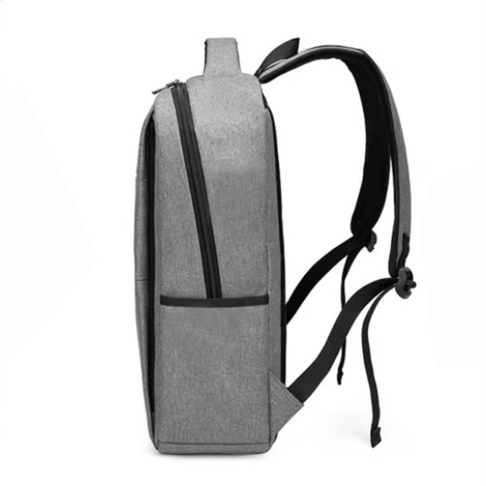 SHOPEE 6.6 SUPER SALE!! Backpack Tas Sekolah 34685 Tas Laptop Fashion Pria Original - Grey Bonus Raincover