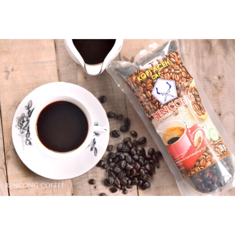 

Kopi Robusta Aceh Gayo Asli (Roasted Beans) Cap Rencong 250gr