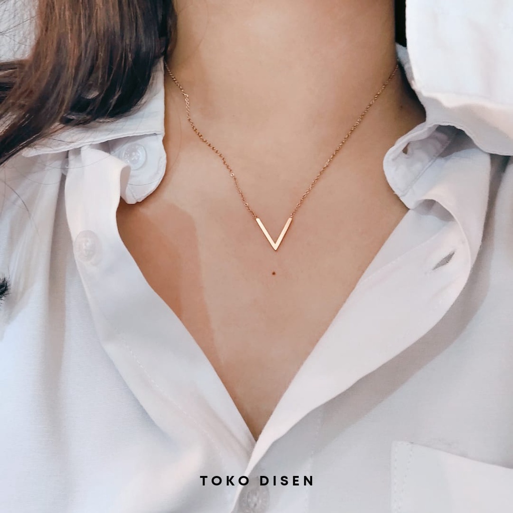 Kalung Wanita Titanium V Rose Gold