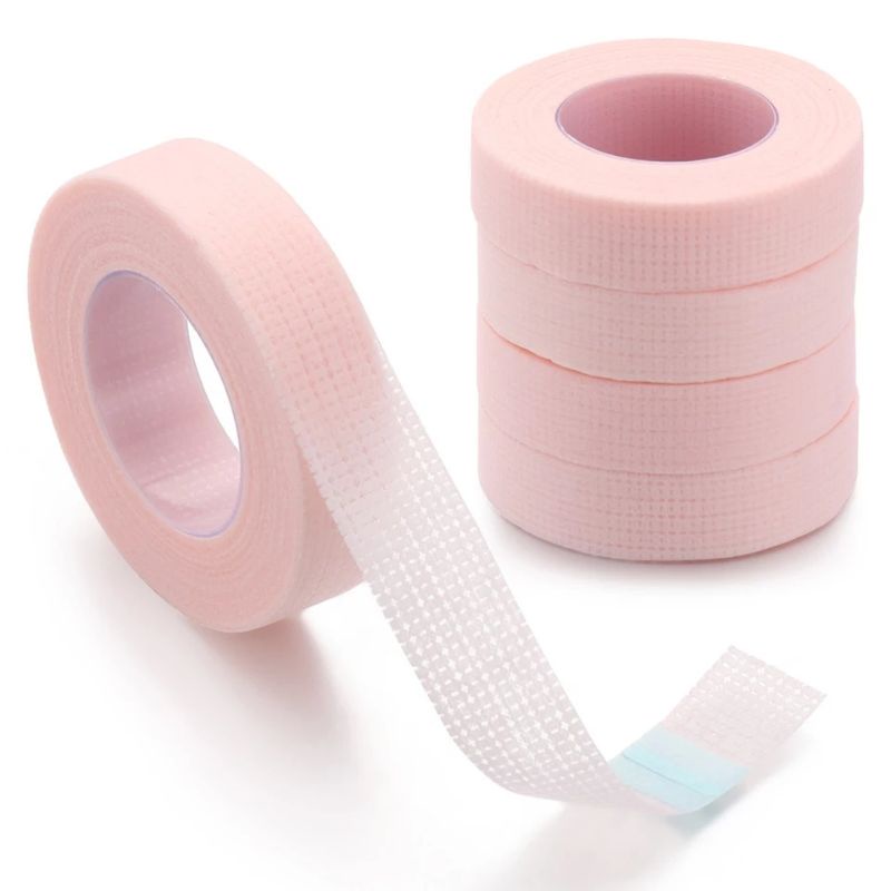 Micropore Refile Untuk Bantalan Eyelash Bawah Mata Rolltape Microtape Plaster Ecer Tanpa Dispenser