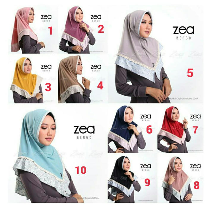 Hijab Instant Polos Zema/Bergo Instant Zea by Zema Hijab _hijab instant