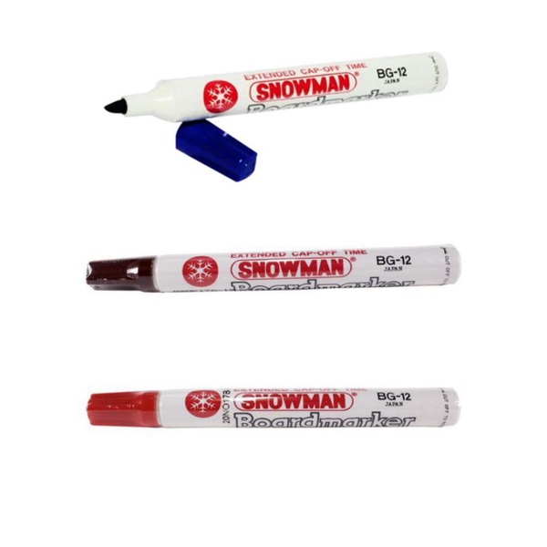 Spidol papan tulis boardmarker whiteboard snowman BG-12