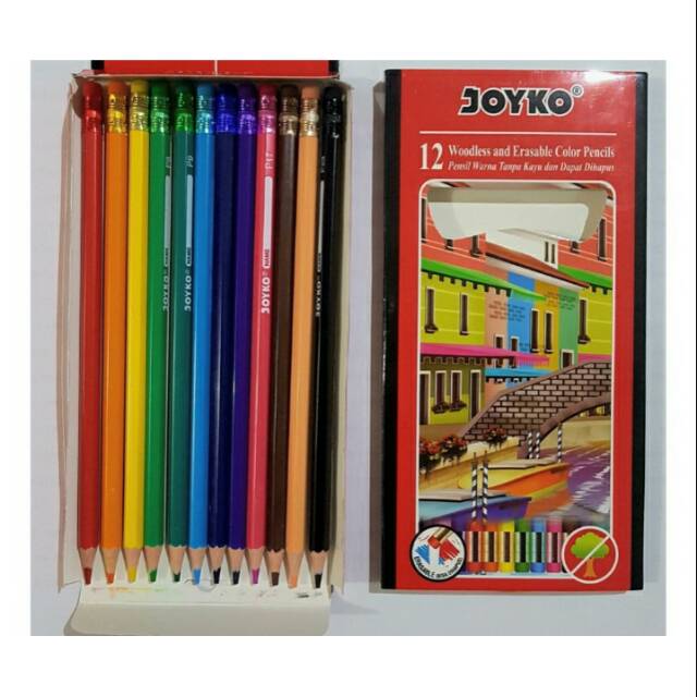 

Pinsil Warna + Apusan 12 warna joyko