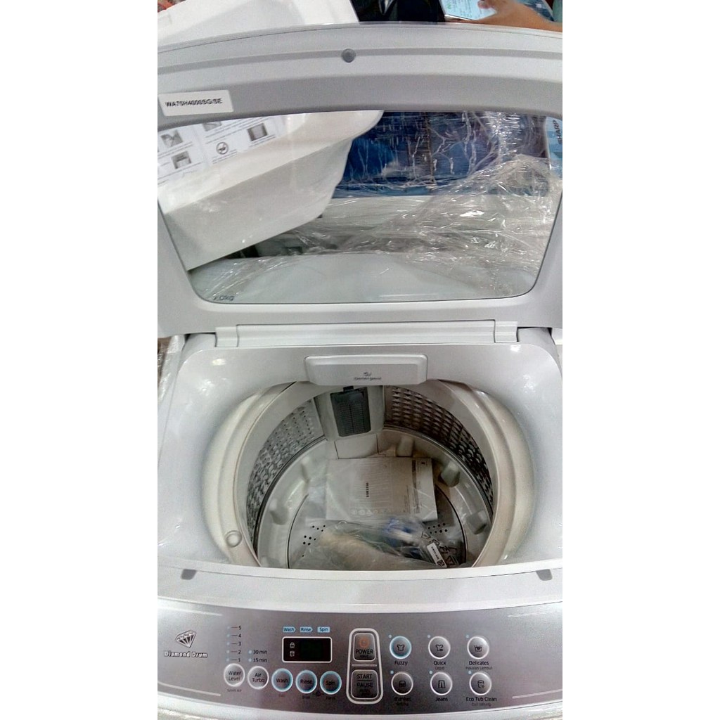 Mesin Cuci 1 Tabung SAMSUNG WA70H4000SG Full Otomatis Low Watt Diamond Drum 7 KG