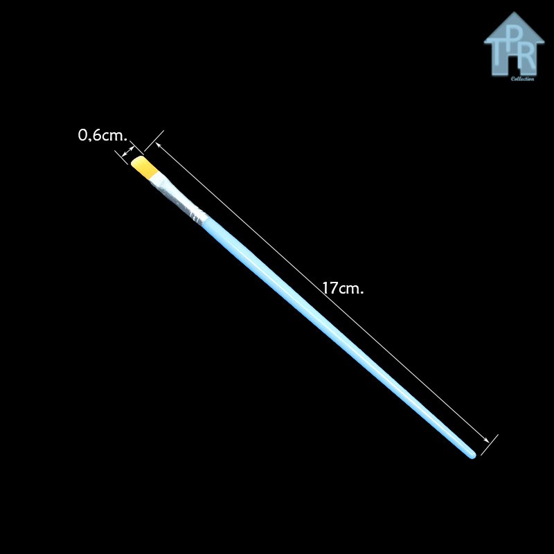 Flat Brush | Kuas lukis Bentuk Pipih size 6, 7, 8mm. - dijual satuan.