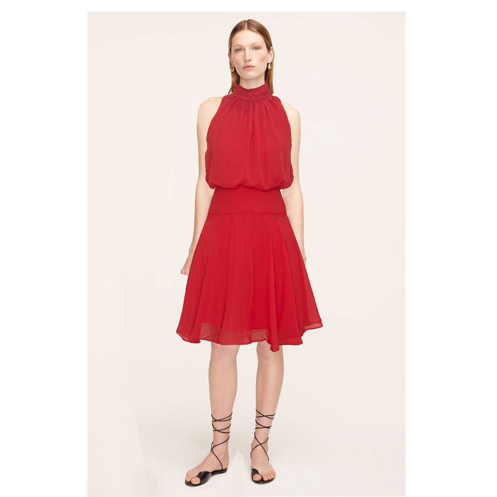 Taylor Halter neck sleeveless cocktail dress
