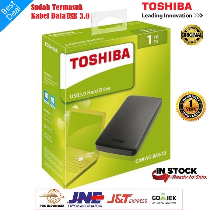 HDD Hardisk External Toshiba 1TB Canvio