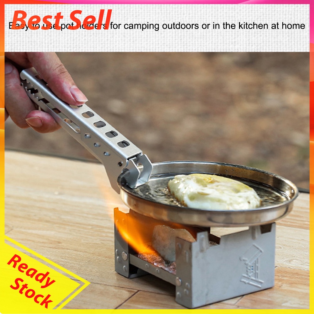 Anti-Scald Pot Pan Bowl Gripper Outdoor Camping Cookware Handle Holder Clip