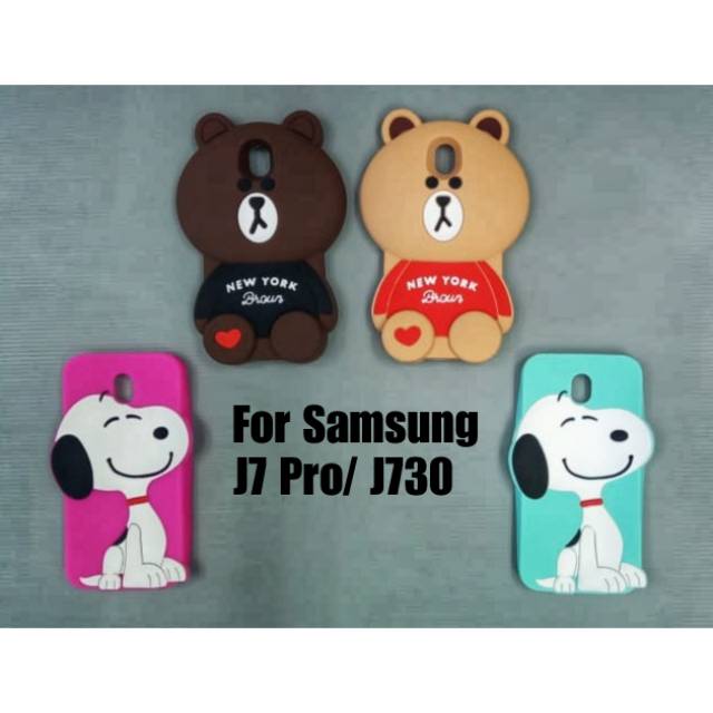 Case Boneka Caracter 3D Lucu Samsung J7 Pro / J730