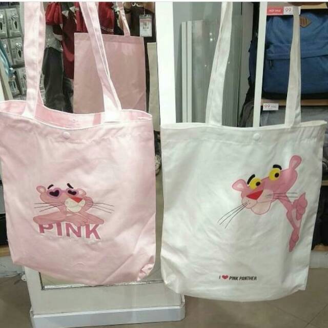 pink panther tote bag