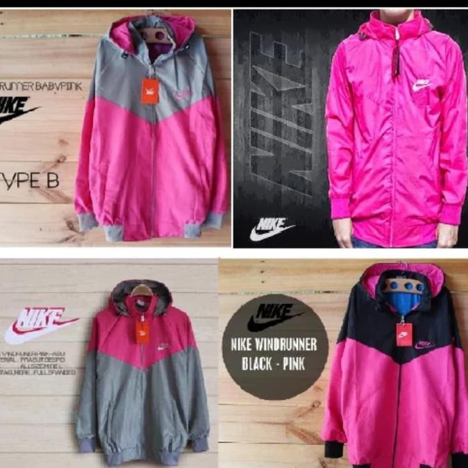 Produk Terbaru Jaket Parasut Nike Wanita Windrunner Jacket Olahraga Sport Running Lar