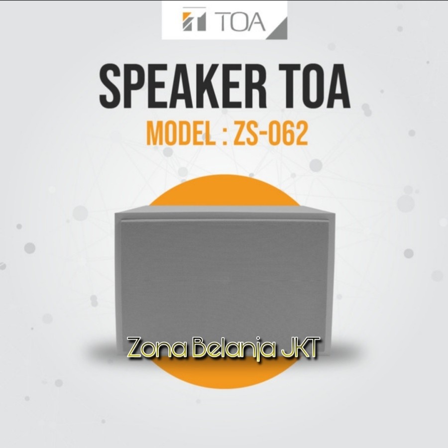 Box Speaker Toa ZS-062 Original Speaker Toa Masjid Musholla Speaker Dinding Indoor Outdoor