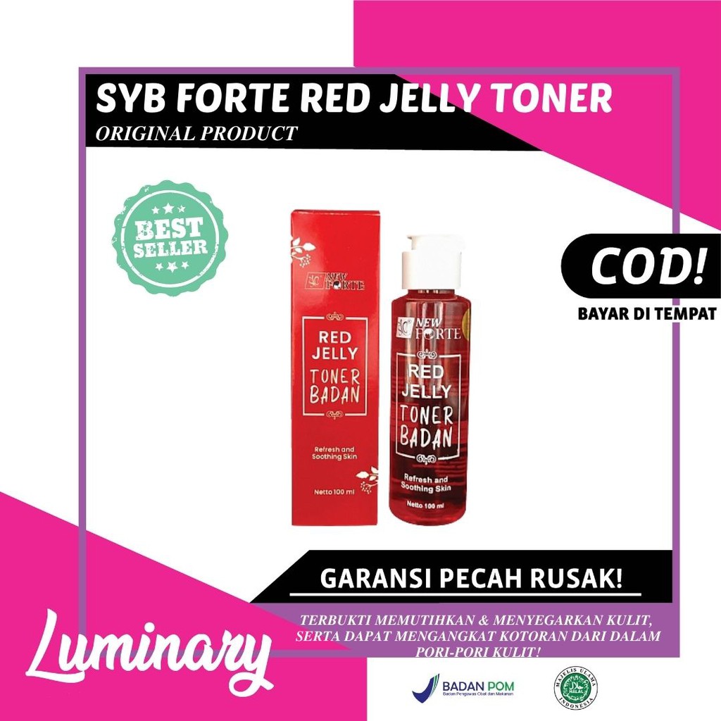 SYB FORTE RED JELLY TONER BADAN ORIGINAL BPOM