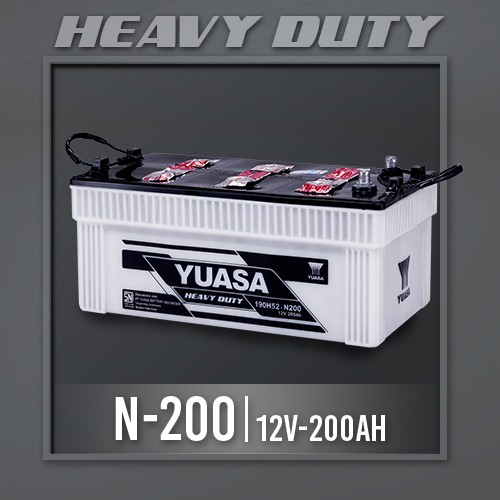 YUASA AKI MOBIL N-200 100% ORIGINAL