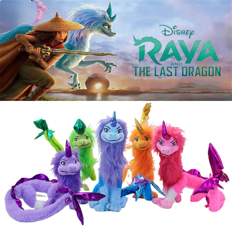 Ready Stock !!! Disney Raya and the Last Dragon Bendable Plush Toy Soft Stuffed Animal Dolls