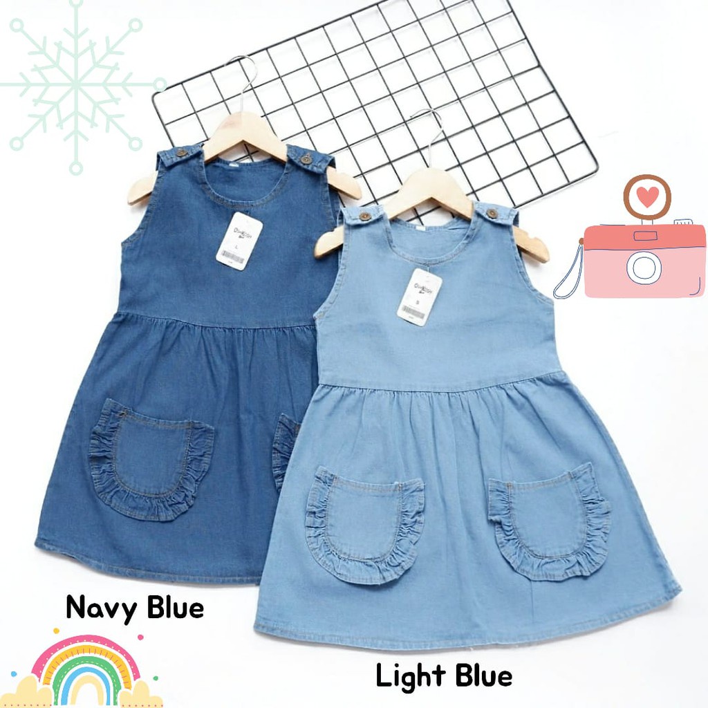 DRESS OVERALL JEANS ANAK/DRESS JEANS ANAK/BAJU ANAK PEREMPUAN/BAJU OVERALL ANAK/DRESS ANAK PEREMPUAN
