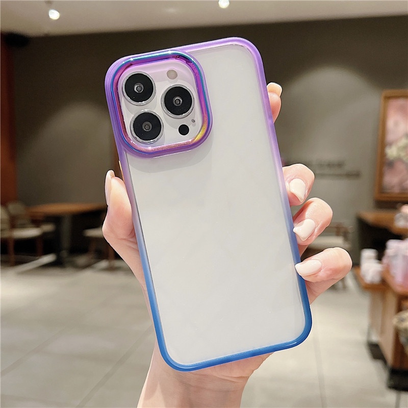 (Ready Stock) Soft Case Tpu Warna Gradasi Untuk Iphone 13 pro max 11 12 pro max 13