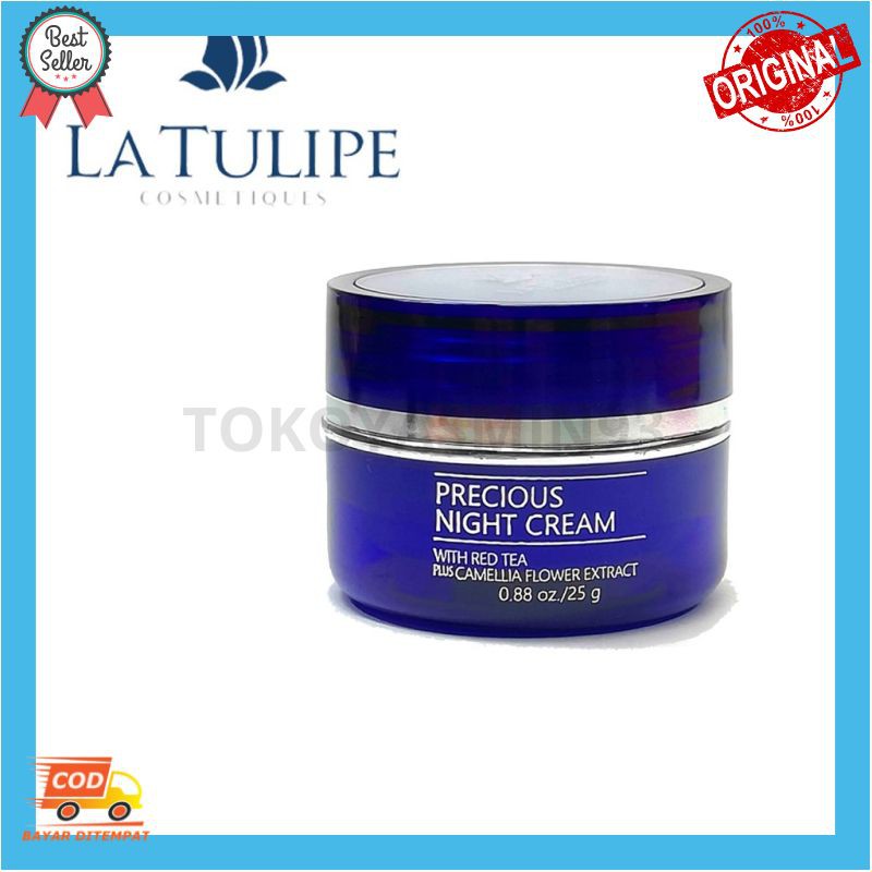 La Tulipe Precious Night Cream With Red Tea Murah