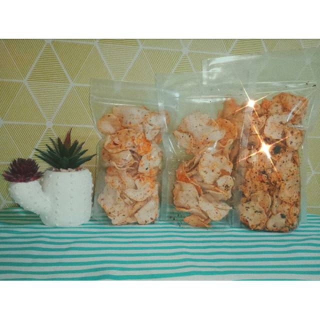

Keripik Basreng (Daun jeruk/Pedas)