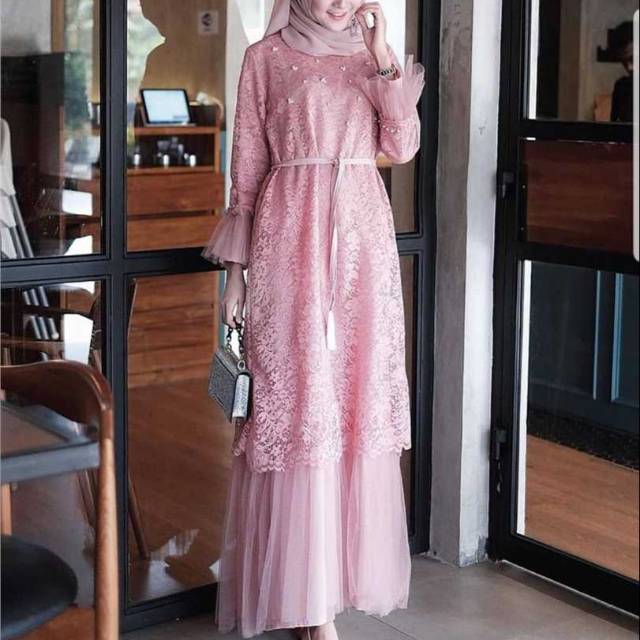 Baju wanita dress undangan burkat