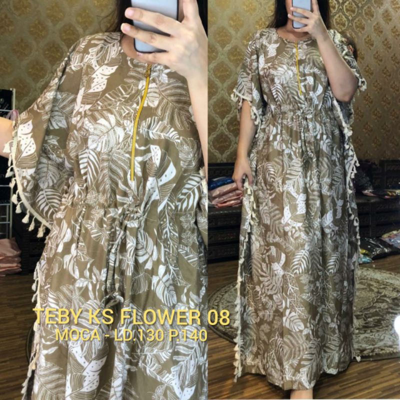 Daster arab ks flower 08 teby (BIGSIZE)