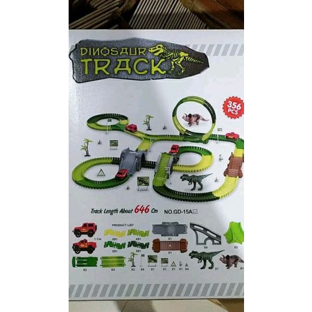 Mainan Puzzle Rel Mobil DIY  / Rail Car DIY / Magic Track / Mobil Balap / city truck