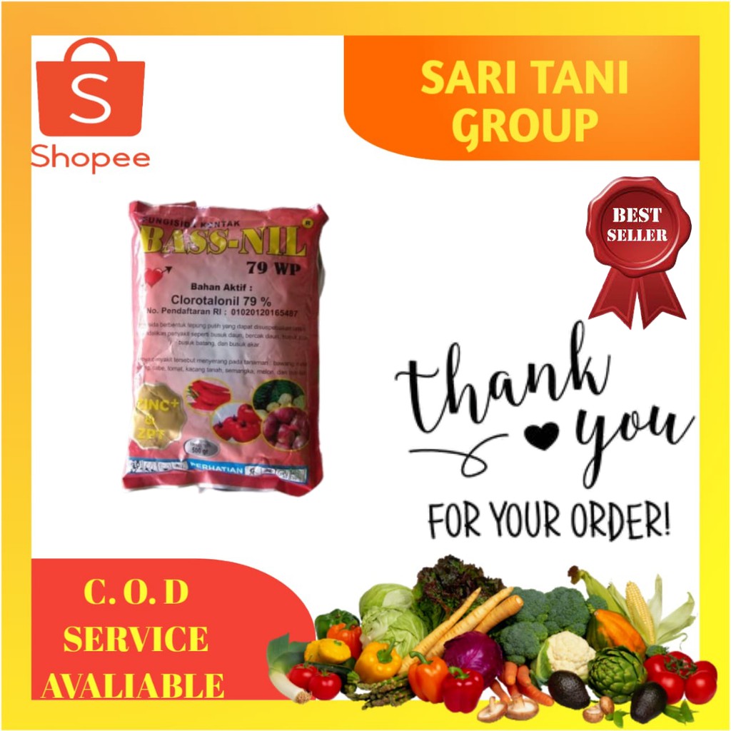 Fungisida Bassnil Bass-nil 79 WP 500 Gram