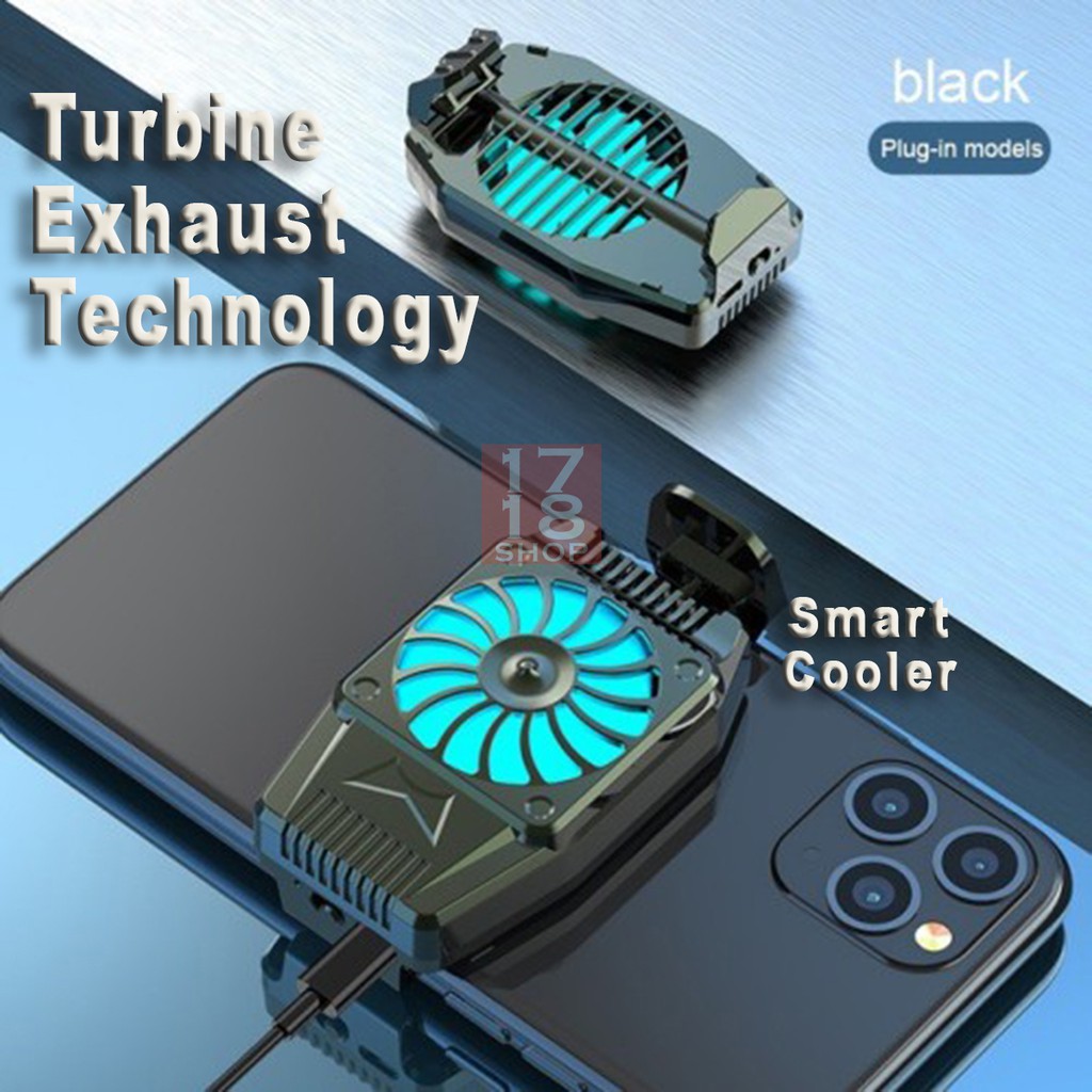 KIPAS PENDINGIN HP GAMING PHONE COOLER LED LIGHT POCKET COOLING FAN PRAKTIS CHARGER H15 H-15 H 15 GA