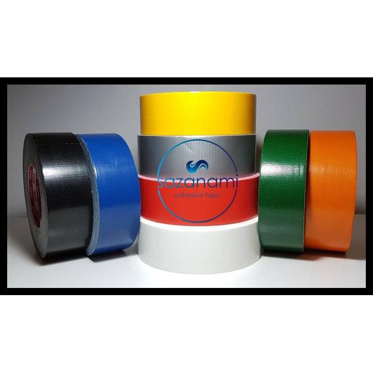 

1 BOX LAKBAN KAIN 2 INCH X 45M SAZANAMI CLOTH TAPE WARNA #JNE TRUCKING